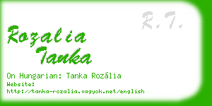 rozalia tanka business card