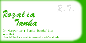 rozalia tanka business card